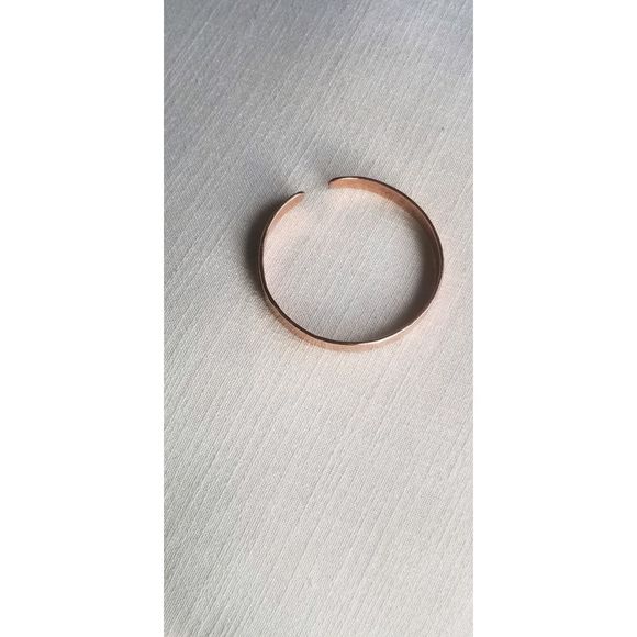 Set of 100 percent Raw copper cuffs, customizable with order. HAND FORGED - Picture 4 of 4